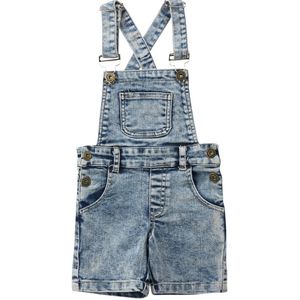 Kids Baby Meisjes Jongens Zomer Denim Romper Kinderen Kleding Overalls Mode Jarretel Shorts Jumpsuit 1-6Y