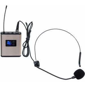 Tzt Uhf Draadloze Microfoon Systeem Headset/Revers Mini Microfoon Met Ontvanger Bodypack Zender