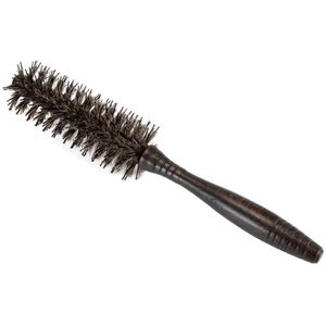 Antistatische Hittebestendige Diy Varkenshaar Krul Brush Salon Houten Ronde Kappers Haarborstel Beschikbaar