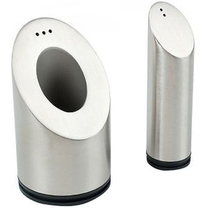 1Pcs Rvs Zout En Peper Shakers Set Voor Specerijen Met Gaten Kruiden Jar Kruidenrek Keuken Cruet Tool