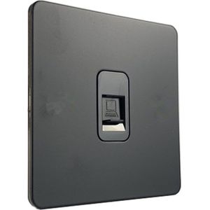 Liwbet Alle Zwarte 1 Gang / 2 Gang / 3 Gang / 4 Gang 2 Way Wall Switch En Roestvrij stalen Paneel Licht Schakelaar En Stopcontact