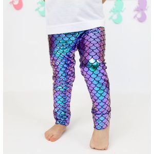 Meisjes Mermaid Broek Leggings Kleurrijke Digital Printing Zomer Stijl Kind Leggings Kid Kostuum