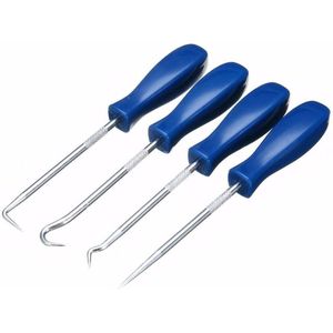 4 Stuks Auto Pick En Haak Set O Ring Oil Seal Pakking Set Tool Remover Hand Remover Tool Auto craft Puller J7S1