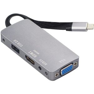 Usb C Type C Naar Hdmi Vga 3.5Mm O Adapter 3 In 1 Usb 3.1 Usb-C Converter kabel Voor Laptop Google
