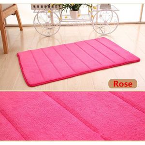 1 Pc Thuis Coral Fleece Badmat Absorberend Antislip Memory Foam Badmatten Tapijten Badkamer Tapijten Douche Schuim tapijt Zachte Vloer Tapijt