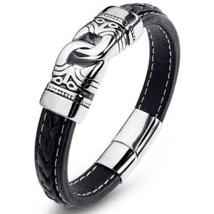 Viking Keltische Rune Armband Nordic Hamer Armband Leer Gewikkeld Armband Sieraden Rvs Sieraden