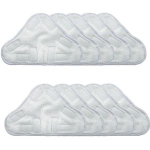 10Pcs Mop Pads Vervanging Deel Stoom Mop Doek Voor H2O X5 Mop,Microfiber Triple-Gedreven Doek Pad