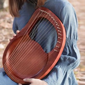 Lier Harp,16 String Harp Heptachord Massief Hout Mahonie Lier Harp Met Stemsleutel Voor Muziek Liefhebbers Kids Adult