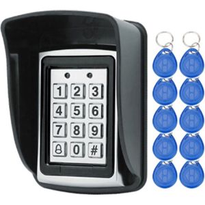 Waterdichte Metalen Rfid Toegangscontrole Toetsenbord Wachtwoord Kaartlezer Toetsenbord Sleutelhangers Wachtwoord Toegang Lock Deur Access Control System