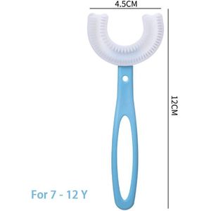 Food Grade Silicone U-vormige Tandenborstel Voor Kinderen 2-12 Jaar 360 Graden Orale Cleaning Zachte Haren Kids Dental care Tool
