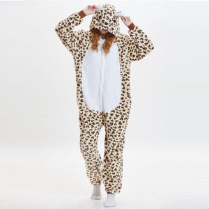 Kigurumi leopard bear hood onesie Mannen vrouwen kugurumi combinaison pyjama adult Flanel warm hele onepiece animal pyjama onisie