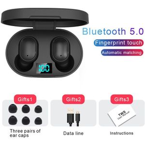 Tws Bluetooth Oortelefoon Draadloze Headset Stereo Hoofdtelefoon Noise Cancelling Oordopjes Mini Voor Xiaomi Huawei Iphone Alle Smartphone