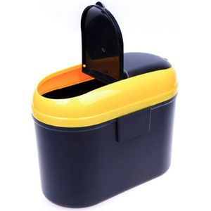 Vuilniszak Voor Auto Auto Vuilnisbak Prullenbak Opbergdoos Auto Puin Emmer Plastic Afval Bin Dubbele Open Afval container