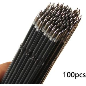 100 Stuks Balpen Vervanging Core Pen Refill Vervanging Inkt Zwart Handvat Briefpapier Teken Pen School Pen Balpen A7U9