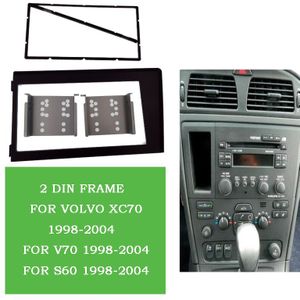 Dubbel Din Autoradio Fascia Voor 1998-2000 2001-2004 Volvo XC70 V70 S60 Stereo Plaat Trim Kit frame Panel Dash Cd Dvd Frame