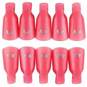 AddFavor 10Pcs Nagellak Remover Cap Nail Gel Aid Clip Wrap Kit Art Accessoires Acryl Nail Gereedschap Set Cleaner professionele