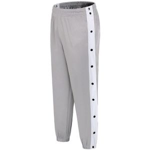 Mannen Basketbal Broek Side Gestreepte Knop Te Dragen Heren Casual Broek Losse Joggingbroek