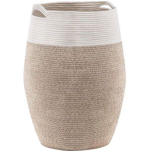 Weven Mand - Grote Katoenen Touw Mand - Met Handvat - Speelgoed Vuile Kleding Mand - Oversized Opslag Mand