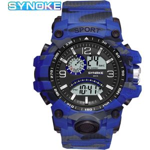 Synoke Producten Grensoverschrijdende Wens Mannen Sport Elektronische Horloge Multi-Functionele Outdoor Grote Scherm Mannen Sport tab