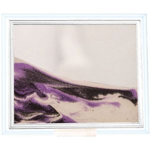 3D Dynamische Vloeiende Grit Zand Schilderij Transparante Glazen Frame Tekening Landschap DIN889