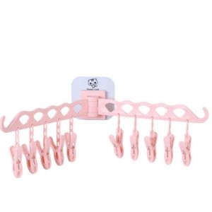 10 clips Hang sokken kledingrek multifunctionele familie hangers. ondergoed baby hangers