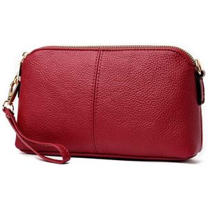 Retro Pu Lederen Schoudertas Vrouwen Wilde Crossbody Tas Multifunctionele Messenger Bag Geavanceerde Lady Handtas Litchi Patroon Dagelijkse Tas