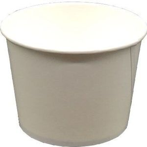 50 Stuks 400Ml 500Ml Witte Wegwerp Voedsel Verpakking Container Bbq Picknick Voedsel Fruit Salade Soep Papier cup Met Deksel