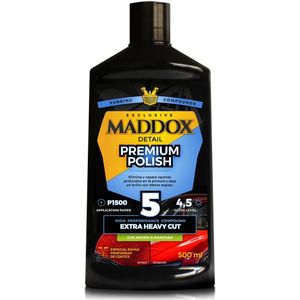 Maddox Detail-Premium Polish-Hoge Prestaties Hersteller Voor Diepe Krassen In Verf 500Ml. Polijsten En Polijsten Machine. Het Schilderij Herstelt De Originele Toon. Herstelt De Beschadigde Oppervlak.