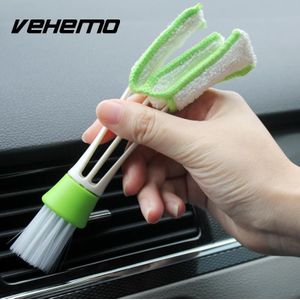Vehemo Draagbare Double Ended Auto Airconditioner Vent Slit Cleaner Brush Afstoffen Instrumentatie Toetsenbord Schoonmaken Borstels