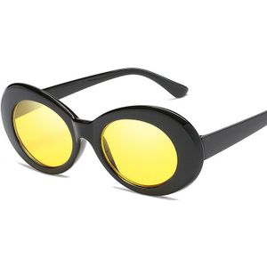 Classic Slagkracht Goggle Kurt Cobain Bril Ovale Dames Zonnebril Vintage Retro Zonnebril Vrouwen UV400 Gafas De Sol