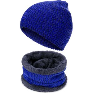 Winter Mutsen Hoed Vrouwen Heren Warm Gebreide Hoed Ring Sjaal Set Skullies Toevallige Gebreide Mutsen Cap Hals Sjaals Plus Fluwelen