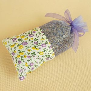 10 Pcs Lavendel Zakken Bloem Gedrukt Lege Trekkoord Licht Paars Geur Pouch Zakjes Tas Voor Slapen Ontspannen