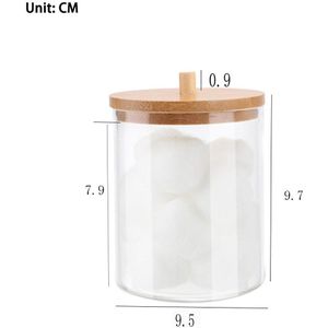 Wattenstaafjes Qtip Opslag Box Acryl Make Organizer Cosmetische Make-Up Wattenschijfje Organizer Sieraden Container (Lege Doos)
