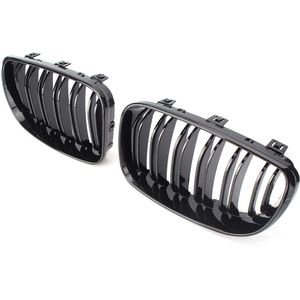 Auto Front Center Grille Grills Zwart Abs Voor Bmw E81 E87 1-Serie Auto Deel accessoires Abs Plastic