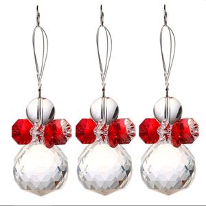 Achthoekige Kralen Kristal Prisma Suncatcher Auto Opknoping Hanger Glas Kroonluchter Lamp Deel Thuis Wedding Decorations Kerstcadeau