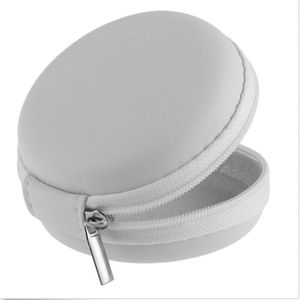 Wit Waterdichte Bureau Clip Houder Opslag Eva Oortelefoon Draad Doos (Zonder Oortelefoon) rits Datalijn Kabels Box Te