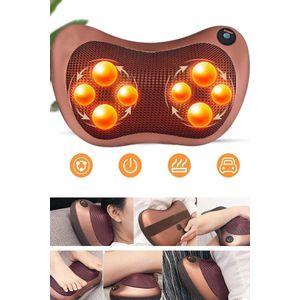 Dubbele Motor 8 Bulk Premium Massage Kussen Aleti Ovmalı Yoğurmalı Verwarmd Nek Taille Terug Voet