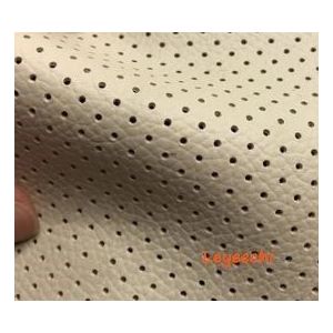 140*100 Cm Ademend Water Absorptie Pu Lederen Geperforeerde Geborduurde Plaid Stof Auto Interieur Dak Stof Plaid Dikke 1mm