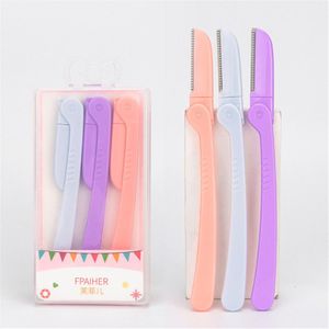 3 Stuks Opvouwbare Wenkbrauw Trimmer Set Voor Vrouwen Beginner Make-Up Tool E513