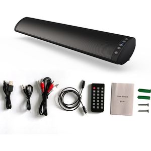 BS41Soundbar Bluetooth Luidspreker Home Theater Sound Bar Voor Tv Bedrade En Draadloze Dual Speakers Ondersteuning Fm Radio Tf Card