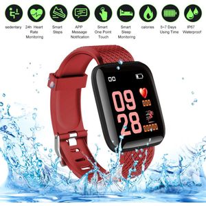 116Plus Intelligente Bt Horloge Fitness Tracker Universele Stappenteller Hartslagmeter Sport Polsband Horloge Fitness Apparatuur