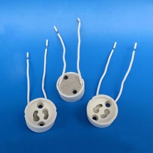 10 Pcs Led Strip Connector GU10 Socket Voor Halogeen Keramische Gloeilamp Lampen Holder Base Wire Connector Lamphouder