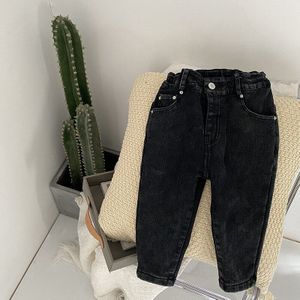 Kinderen Jeans Baby Jongens En Meisjes Broek Kids Jongens Plus Fluwelen Denim Broek Winter Lente Baby Stretch jeans 2-7Y