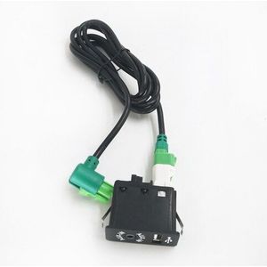 Biurlink USB Aux-in Schakelaar Socket Kabelboom Kabel AUX USB Adapter Voor BMW 3 5 E87 E90 E91 e92 X5