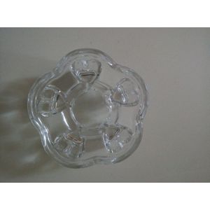1Pc Glas Hartvorm Warmer, Glazen Theepot Warmte Base Trivets Thee Accessoires Dia.11cm Jn 1009