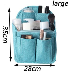 Sereqi Rugzak Organizer Insert Reizen Purse Multi-Pocket Bag In Bag Toilettas Organisator, mannen En Vrouwen Reizen Accessoires