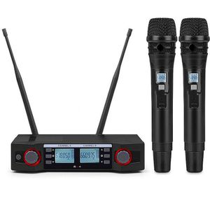 Finlemho Draadloze Karaoke Microfoon Vhf Dynamische Home Studio Opname Vocal Voor Professionele Dj Speaker Conferentie