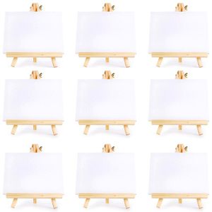 24 Set Kunstenaars Mini Canvas Set Schilderen Craft Diy Tekening Kleine Schildersezel