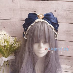 Multicolor Haarband Kc Lace Bow Hoofdband Haar Accessoires Lolita Zachte Zus Hoofddeksels Prachtige Thee Party Cosplay Haar Hoepel