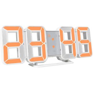 Wandklok 3D LED Grote Tijd Kalender Temperatuur Desk Tafel Morden Digitale Horloge Auto Achtergrondverlichting Home Decor Wekkers